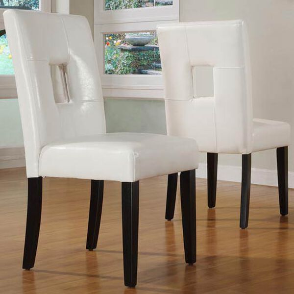 Keyhole Back Side Chairs, Set of Two, image 1